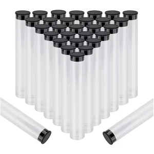 21mm Clear Transparent Plastic Cylinder Packaging Tube for Mascara Cosmetics
