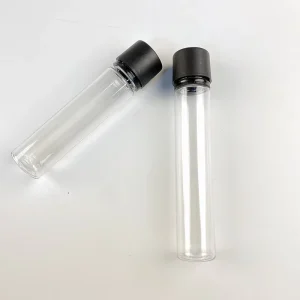 22*116mm Clear PET Plastic Tube with Anti tampering CR Cap Anti theft Tube for Pill Tablet Storage
