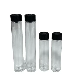 22*120mm and 25*125mm Colorful Pet Plastic Tube With Colorful Child Resistant Cap