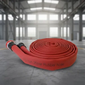 25-100mm 200 PSI Single Jacket Double Jacket Polyester or Nitrile Rubber Fire Hose Fire Fighting Equipment
