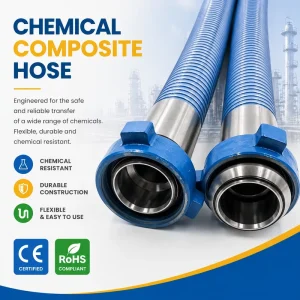 25-300mm High flexibility Cryogenic Oil Transfer Composite Hose for Chemical Plants and Solvent Transportation