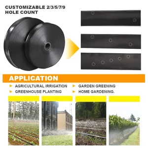 25/32/40/50/63mm PE Rain Hose Drip Irrigation System Automatic 200m Micro Spray Tape for Greenhouse