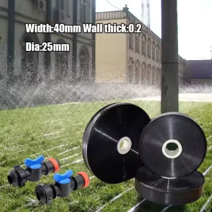 25/32/40mm Micro Spray Rain Pipe Plastic 0.2mm-0.5mm Wall Thickness Drip Irrigation Hose