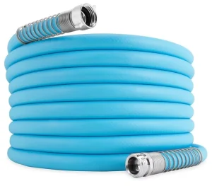 25/50/75/100FT Lightweight All-Weather Garden Hose Portable Heavy Duty Durable Kink-Free with Leak-Proof Connections