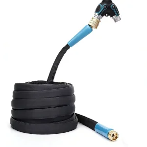 25 50 75 100FT Telescopic Garden Hose High Pressure Multi function Garden & Car Wash Water Gun Set