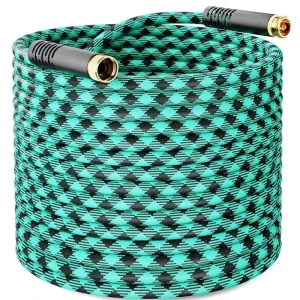 25 Feet Heavy Duty Garden Hose UV Resistant Strong Leak proof Lightweight Flexible Without Tangles
