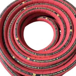 250psi High Temperature Resistant Steam Hose 17bar Rubber Hose 2 Ply Braided Steel Wire Reinforcement