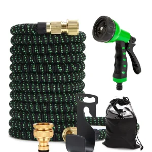 25ft 50ft 75ft 100ft 150ft Magic Flexible Garden Hose Expandable with Spray Nozzle 3/4” Diameter ANSI Standard