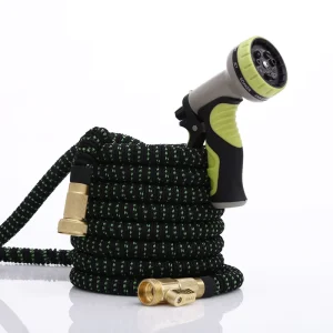 25ft 50ft 75ft 100ft 3X Telescopic Garden Hose Polyester Material 260Psi Burst Pressure for Car Wash & Garden Watering