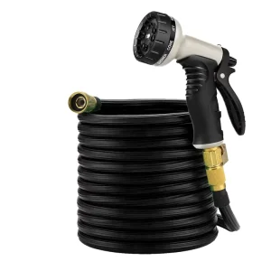 25ft Durable Rubber Latex High Pressure Expandable Garden Hose Magic Water Hose for Gardens