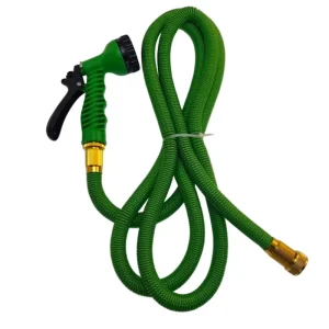 25ft Expanding Plastic Water Pipe Magic Hose Expandable Garden Hose with Water Gun