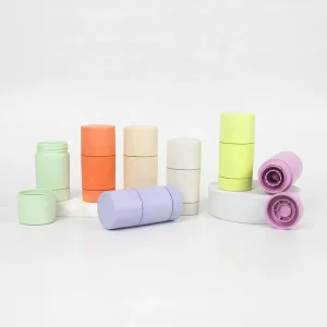 25ml Empty Round Antiperspirant Deodorant Tube Biodegradable Wheat Straw Twist up Deodorant Stick Container
