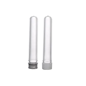 25ml Transparent Cylindrical Plastic Bath Salt Containers Plastic Test Tubes