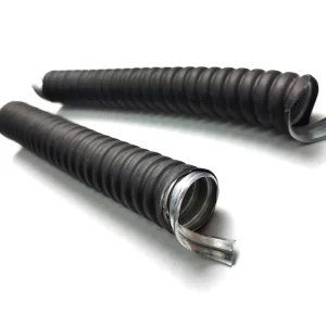 25mm 1 Inch Low Smoke Zero Halogen Corrugated Galvanized Steel Hose PVC Coated Flexible Conduit Black Grey RoHS CE Certified