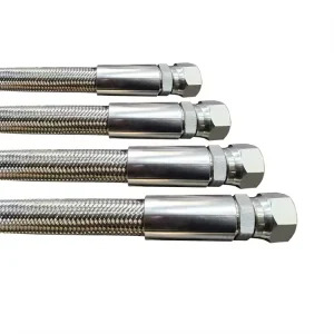 25mm PTFE Steam Hose Stainless Steel Braided 52Mpa Working Pressure Cutting Manufacturer