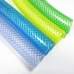 25mm PVC Clear Plastic Vinyl Tubing Fiber Braided Reinforced PVC Tube Pipe Hose for Water Transfer