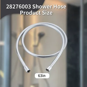 28276003 Flexible Shower Hose Replacement 1.5m Anti Twist Chrome Techniflex Hose for Handheld Shower