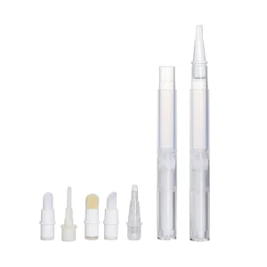 2ml 3ml 5ml Lip Gloss Tube Cuticle Oil Nail Polish Makeup Accessories Cosmetic Container Empty Twist Pen With Brush