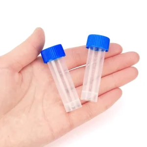 2ml 5ml Lab Graduated Plastic Frozen Test Tubes with Screw Lid