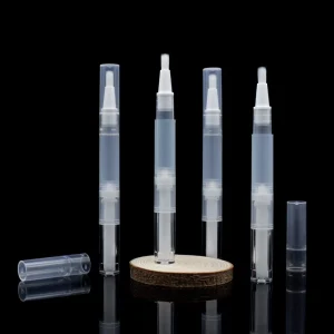 2ml Twist Pen Transparent Essential Oil Pen Custom Private Foundation Brush Pen Lip Gloss Tubes With Brush