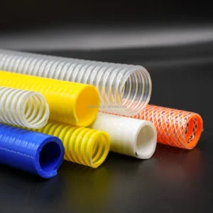 3/4”-16” High Pressure Flexible PVC Spiral Reinforced Non-Toxic Eco-Friendly Transparent Anti-UV Light Weight Industrial Water