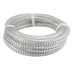 3/4″ 2″ 6″ 8″ High Pressure Resistant PVC Steel Wire Reinforced Hose 10-100m Length 3-12mm Thickness for Water Air Oil Chemicals