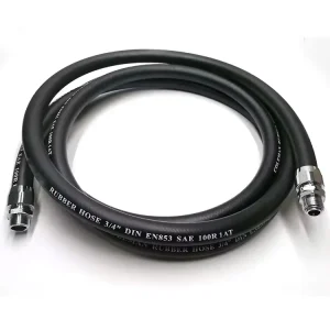 3/4″ Black Flexible Rubber Delivery Hose for Fuel Dispenser Station Custom Cutting Service Petroleum Gasoline