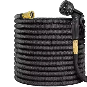 3/4″ Expandable Garden Hose with Rubber Connector Magic Watering and Black Paper Box for Car Wash Garden Use