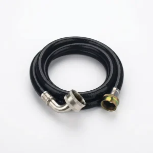 3/4″FGH X 3/4″ FGH Elbow Flexible PVC Washing Machine Hose NSF Approved for USA CANADA Market 5-Year Warranty