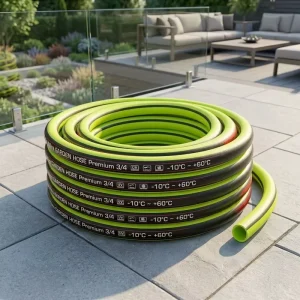 3/4 Inch 3 Layer Flex Reinforced 20m Garden Pipe Hose Yellow Green Manguera jardin