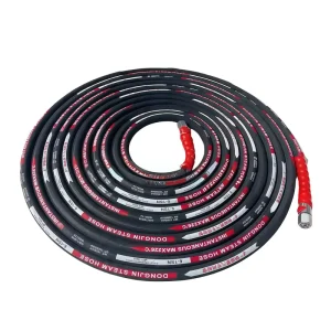 3/4 Inch EPDM Steam Hose 17bar Pressure -40C +236C Industrial Applications Refinery Operations Cutting Service