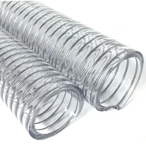 3/4 Inch Flexible TPU PVC Steel Wire Reinforced Transparent Hose for Industrial Water Applications ISO Certified
