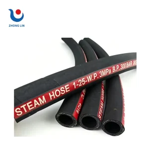 3/8″ 1/2″ 3/4″ High Temperature Flexible Steel Wire Braided Steam Hose with Cutting Moulding Service