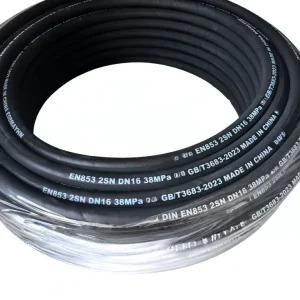 3/8 Hydraulic Fittings R6 JIC Hoses 1/4 3/8 High Pressure Rubber Hoses Steel Wire Braid Reinforcement Cutting SAE