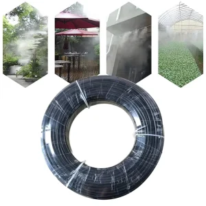 3/8 Inch Nylon High Pressure Water Pipe OD 9.52mm Plastic Hose for Misting Cooling Irrigation System