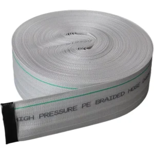 3 Inch 100m PE Layflat Woven Hose UV Resistant Black Inner Liner Pool Pump Farm Irrigation ISO CE Certified
