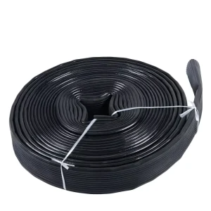3 Inch 30m Black NBR Nitrile Rubber Lay Flat Hose for Agricultural Discharge Compressed Air