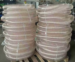 3 Inch Anti Static High Pressure Vacuum Hose Reinforced Steel Wire Suction PVC Flexible PU Material for Industrial