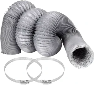 3 Inch Flexible Ducting Hose Grey Aluminum Ducting Dryer Vent Hose for HVAC System