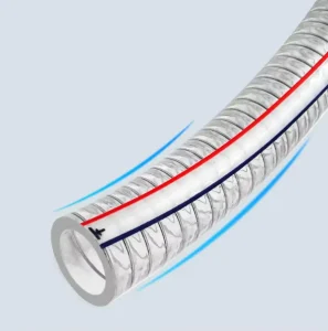 3 Inch Transparent PVC Steel Wire Reinforced Spiral Spring Hose Irrigation Clear PVC Hose Pipe