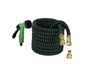 3 Times Expandable Garden Hose Aluminum Connector 3300D Anti UV Fabric Cover Corrosion Resistant