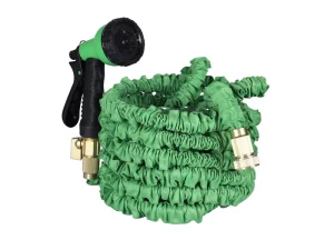 3 Times Expandable Garden Hose Two Layers Aluminum Fitting with Valves Flexible Portable Durable Garden Watering