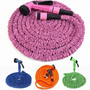 3 Times Extension Flexible Latex Water Pipe Magic Expandable Garden Hose with Multifunctional Garden Water Gun