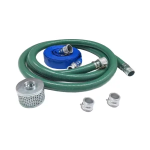3” Water Hose Kit 20ft Suction Hose 65ft PVC Layflat Hose with Accessories for Irrigation Industry