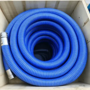 3-inch Flexible Oil Water Hose Made PVC Coated Fabric High Strength Reinforcement for Chemical Material Suction Cutting