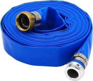 3.0″ X 32.8′ Swimming Pool Backwash Hose Heavy Duty PVC Lay Flat Water Discharge Hose General Purpose Reinforced Pool Drain Hose