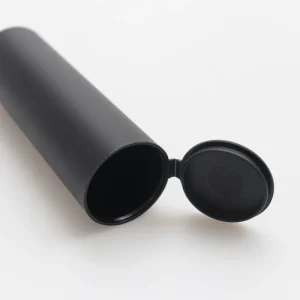 30*98mm Pop Top Tube Wide Black Pre Pop Top Roll Child Resistant Tubes Multipack Container