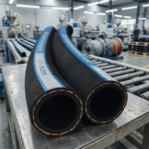 300 PSI NBR Rubber Hose Fiber Reinforced Lightweight Hydraulic Oil Pipe for Engine Systems (Sample)