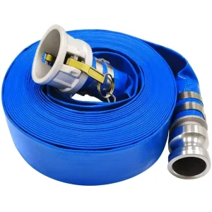 300M High Pressure Durable PVC Layflat Hose for Irrigation Discharge 20m 100m Length 1” 12” Diameter