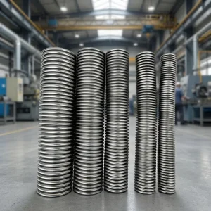 304 316 Stainless Steel Corrugated Flexible Braided Bellows Metal Hose for Industrial Steam Pipeline